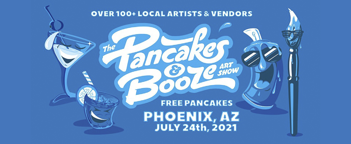 Enjoy free pancakes at this one of a kind local art show!